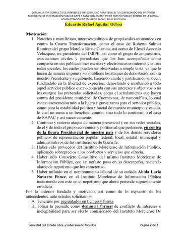 denuncian a Eduardo Rafael Aguilar Ochoa ex consejero consultivo del #imipe