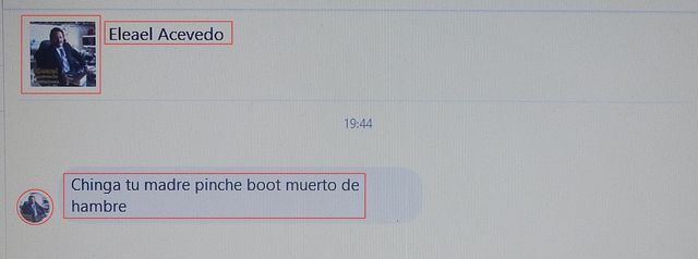Eleael Acevedo Veláquez ataca a usuarios de Redes Sociales de Facebook, Twitter y otras.